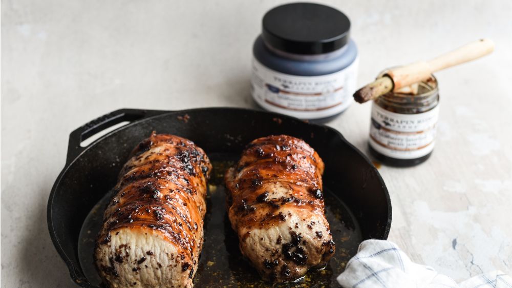 Pork Roast with Blueberry Bourbon Pecan Jam Pork Roast with Blueberry Bourbon Pecan Jam